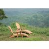 Luxury Teak Adirondack Chair with Footstool - 1